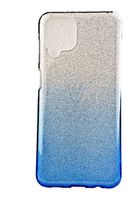 Etui brokatowe Bling do Samsung Galaxy A12 / M12 niebieski