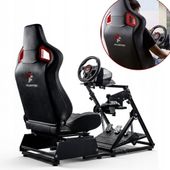 kokpit wyścigowy gamingowy do simracingu (fotel+stojak) - flashfire