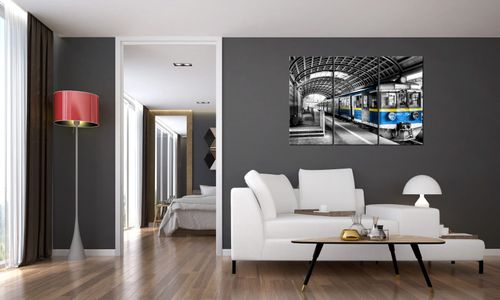 Obraz Tryptyk 90X60 Pociąg na Arena.pl