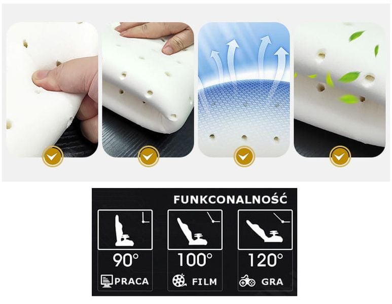 Fotel Gamingowy dla Gracza ENZO RED zdjęcie 7