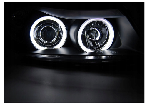 Lampy Reflektory BMW E90/E91 OD 2005 DO 2008 Roku BIAŁE RINGI CCFL na Arena.pl