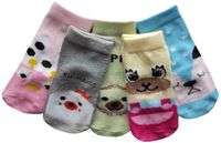 ABS Antypoślizgowe Skarpetki Dziewczęce 5-PAR 0-6M