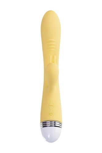 Vibrator With Clitoral Stimulator Flovetta By Toyfa Aster, Silicone, Yellow na Arena.pl