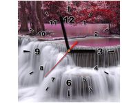 30X30CM ZEGAR WODOSPAD DONG PEE SUA OBRAZ DREWNO