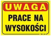 tablica 35*25cm uwaga! prace na wysokości - tab tbo-86