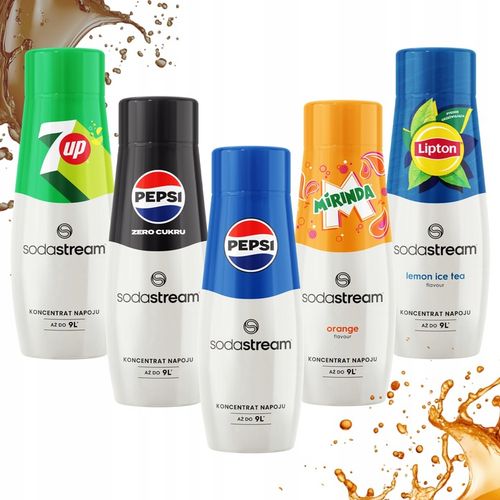 Syrop do saturatora wody Soda Stream Lipton Mirinda Pepsi 7up 5x440ml na Arena.pl