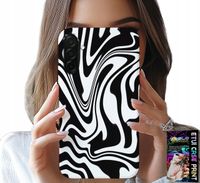 ETUI DO SAMSUNG GALAXY A56 5G - CZARNO BIAŁA ABSTRAKCJA + SZKŁO HART
