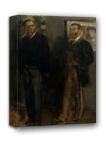 Two Men, Edgar Degas - obraz na płótnie 40x50 cm