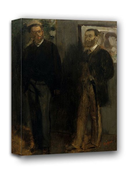 Two Men, Edgar Degas - obraz na płótnie 30x40 cm zdjęcie 1