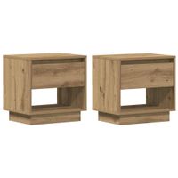 Szafka Nocna z szufladą 2 pcs dąb artisan 45 x 34 x 44 cm