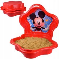 Piaskownica zamykana plastikowa MUSZELKA 2w1 basenik Myszka Mickey SP0884