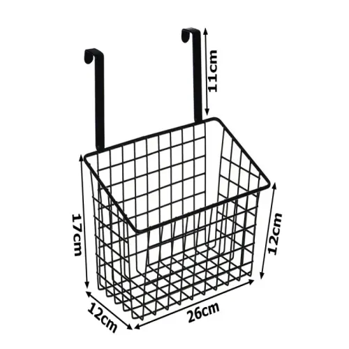 Kosz koszyk organizer metalowy zawieszany na drzwi półka wisząca na Arena.pl