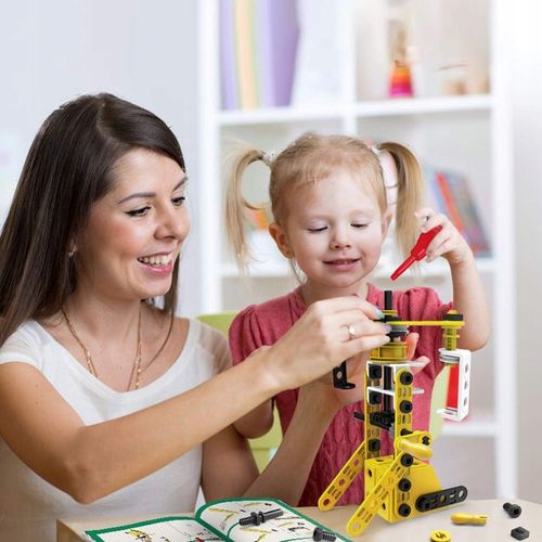 Klocki Konstrukcyjne Zestaw kreatywny XXL POJAZDY DO SKRĘCANIA 112 el 10w1 na Arena.pl