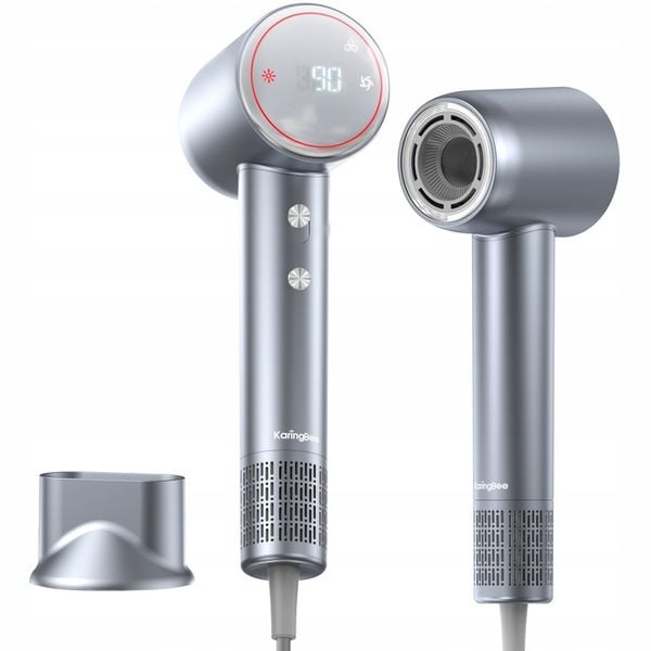 Mocna Suszarka do Włosów Karingbee HS01 Jonizacja 1500W szary zdjęcie 1