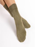 SKARPETKI BRILLO 60 DEN uni milky green/gold