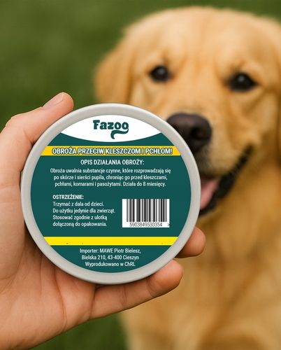 OBROŻA NA KLESZCZE i Pchły dla Psa Kota Antykleszczowa 8 Miesięcy na Arena.pl