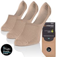 3x STOPKI BAMBUSOWE NIEWIDOCZNE DO MOKASYN ODDYCHAJĄCE MOCNO WYCIĘTE BEŻOWE