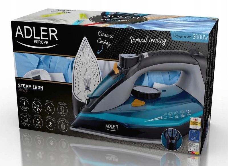 Mocne Żelazko Parowe Stopa Ceramiczna 3000W 9W1 zdjęcie 10