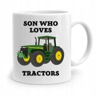 Kubek Prezent Dla Syna Son Who Loves Tractors Z Nadrukiem Ze Zdjęciem