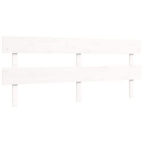 Łóżko dla seniora, z wezgłowiem, białe, lite drewno na Arena.pl