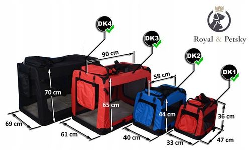 Transporter dla psa kota torba transportowa DK1-01 czerwony na Arena.pl