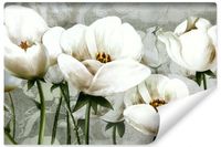 Fototapeta Do Salonu Kwiaty TULIPANY Abstrakcja Beton 90cm x 60cm