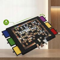 2X SKŁADANA FILCOWA PLANSZA DO UKŁADANIA PUZZLI 6 SZUFLAD 1000SZT Z PODSTAW