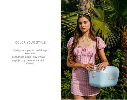 Lodówka turystyczna POLARBOX niebieski pudrowy 12L na Arena.pl