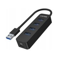 HUB USB-A Unitek H1117A 4xUSB-A 3.1, aktywny, 10W