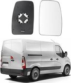 Zamienne szkło lusterka Renault Master 2010-2021 Prawe