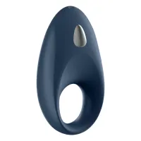 satisfyer mighty one ring - silikonowy elastyczny pierścień z wibracją