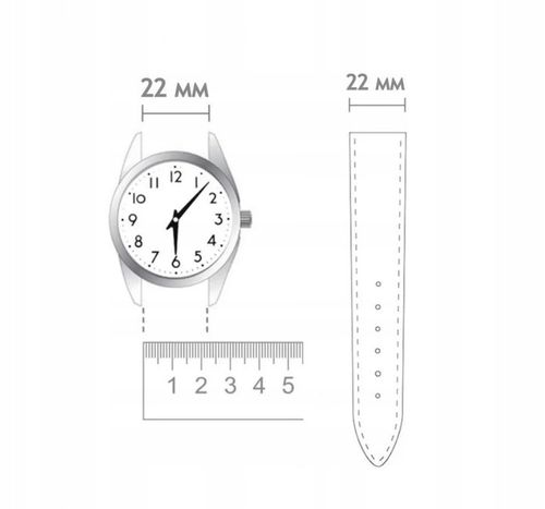 Pasek do zegarka uniwersalny, 22 mm na Arena.pl