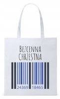 Torba Biała Eco Shopper Dla Chrzestnego Prezent Z Nadrukiem Ze Zdjęciem