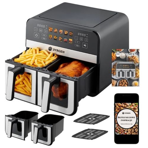 Air Fryer dwukomorowy 9L frytkownica beztłuszczowa dual 2400W suszarka na Arena.pl