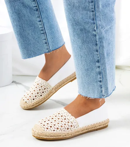 Espadryle Ecru plecione Kiomi 41 na Arena.pl