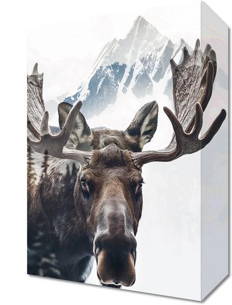 Obraz 20x30cm Łoś Duch Lasu zdjęcie 1