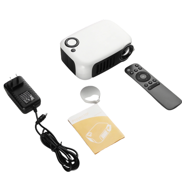 PROJEKTOR LED Mini BEZPRZEWODOWY 14-80" BIAŁY zdjęcie 1