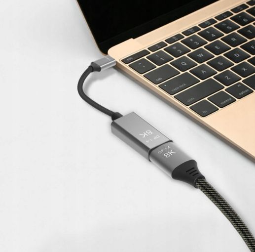 Kabel Adapter USB-C DisplayPort 1.4 8K 5K 4K Display Port Żeński 144 240Hz zdjęcie 6