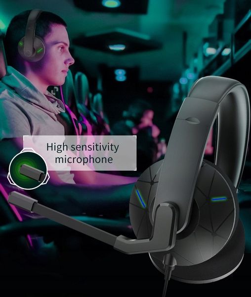 Słuchawki z mikrofonem gamingowe dla graczy A3 USB zdjęcie 5