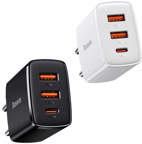 Baseus Ładowarka Sieciowa Usb Usb-C Qc 3.0 Pd 30W zdjęcie 2