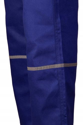 Spodnie robocze ochronne Bawełna 100% do pracy z odblaskami niebieskie r 54 na Arena.pl