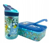 ZESTAW BIDON PREMIUM + ŚNIADANIÓWKA LUNCHBOX BLUEY XL Z PRZEGRODAMI