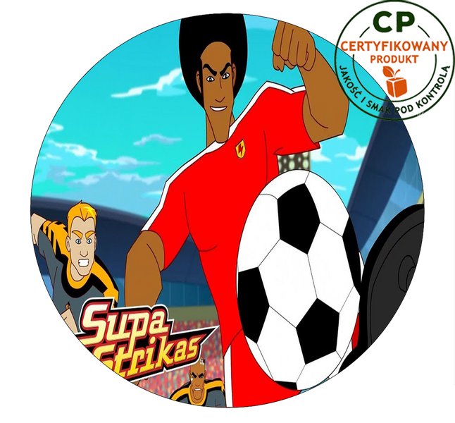 Opłatek na tort Supa Strikas zdjęcie 1