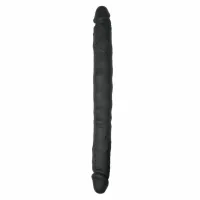 easytoys double ended model silikonowy, elastyczny, 45 cm czarny