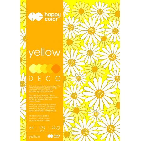 BLOK A4 170G DECO YELLOW HAPPY COLOR 5905130004995 na Arena.pl
