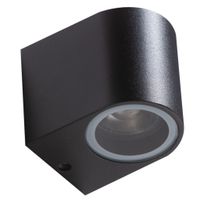 Czarny kinkiet na taras Rimini AZ4265 Azzardo IP54 lampa ścienna