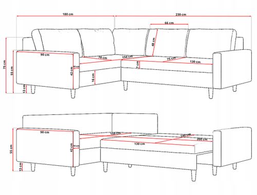 Narożnik ETNA II - brąz na Arena.pl