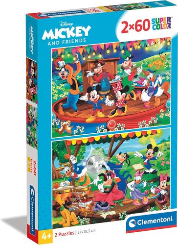 CLE puzzle 2x60 SuperKolor Mickey& Friends 21620 na Arena.pl