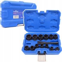 Nasadki do uszkodzonych i obrobionych śrub nakrętek 15 el. Falon-Tech