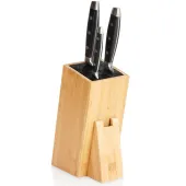 Stojak Bambusowy Blok Kuchenny na Noże Akcesoria Przybory Uniwersalny Duży